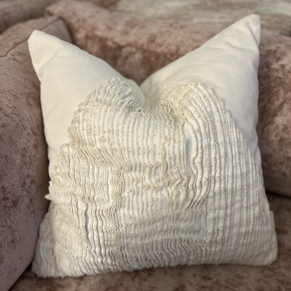 West Elm Accent Pillow Cover, White